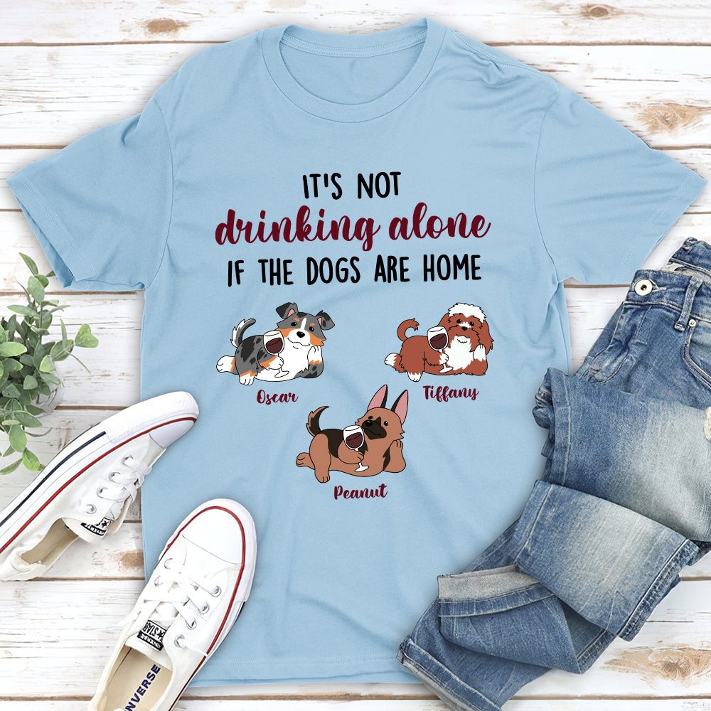 Dogs And Wine 2 Personalized Custom Unisex T-shirt - Ideal Gift for Pet Lovers