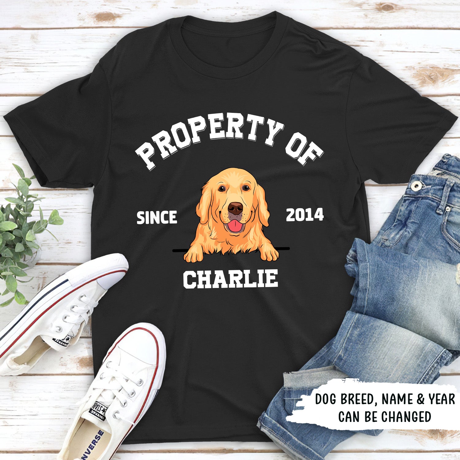 Customizable Unisex Dog Lover's Personalized T-shirt