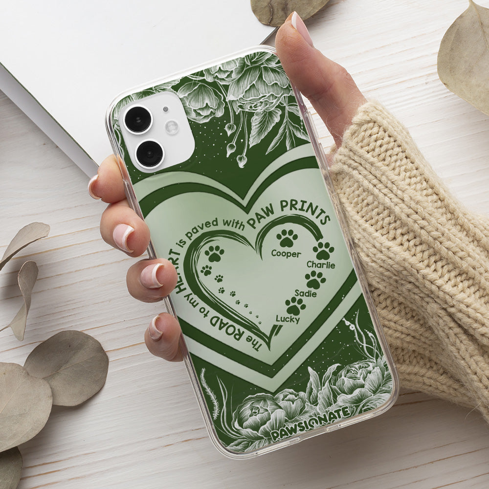 Personalized Road To Heart Flower Pet Phone Case
