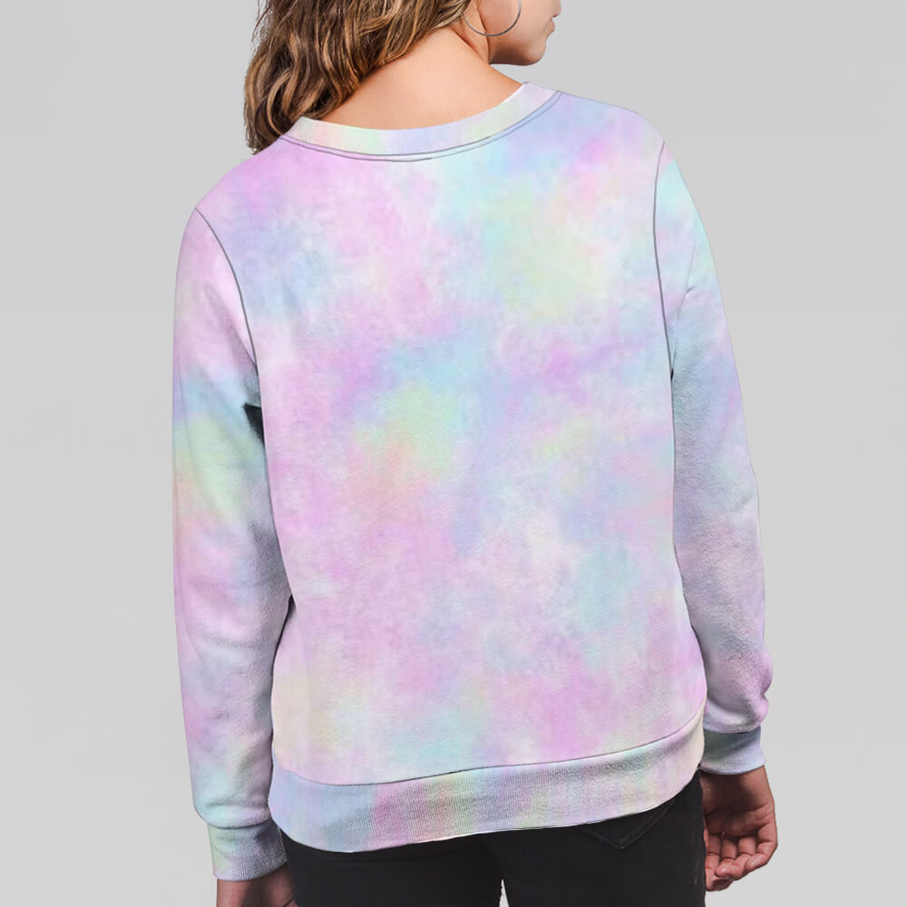 Peace Love Dog - Customizable All-Over Print Unisex Sweatshirt for Dog Lovers
