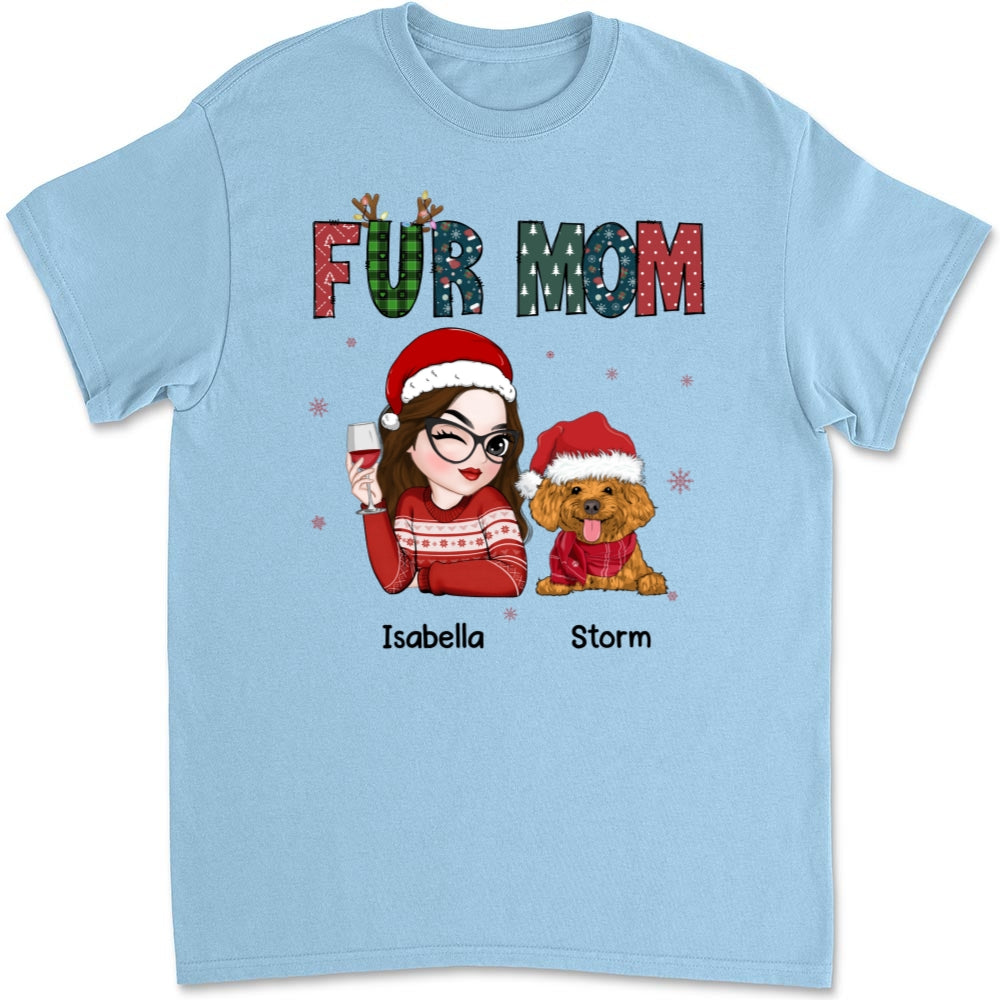 Personalized Unisex 'My Lovely Fur Mom' T-shirt - Ideal Gift for Pet Lovers