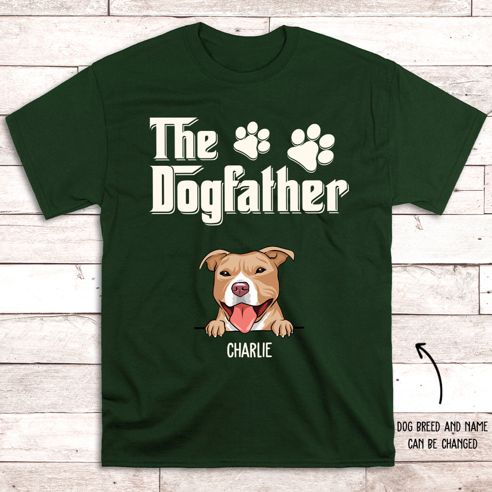 The Dogfather - Customizable Unisex Personalized T-shirt for Pet Lovers