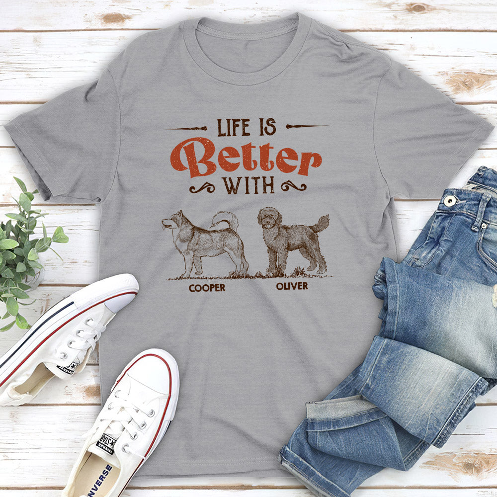 Personalized Unisex T-shirt: Enhance Your Life with Dog-themed Design