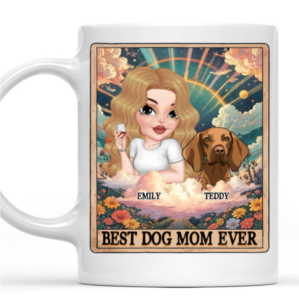 Personalized Tarot Dog Mom Custom Coffee Mug - Perfect Gift for Loved Ones