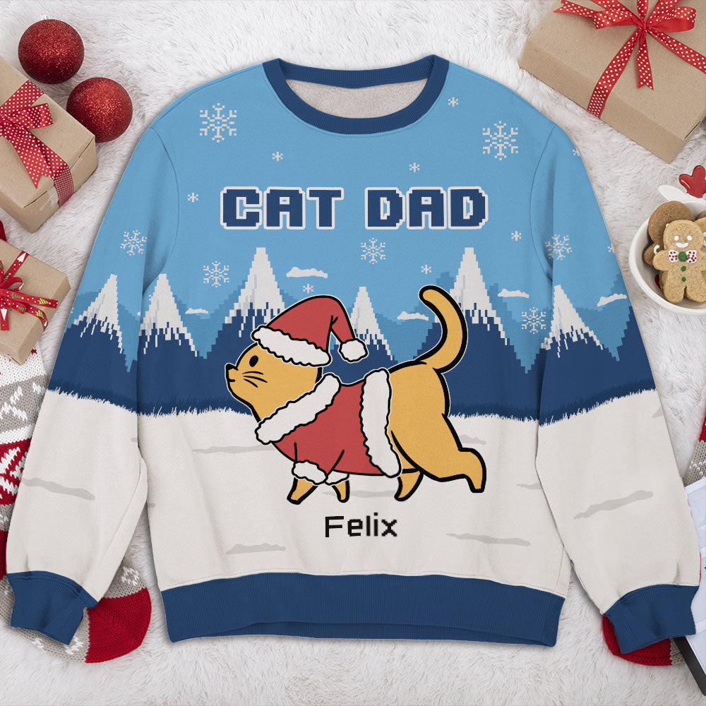 Personalized Forest-Themed All-Over Print Sweatshirt for Parents
