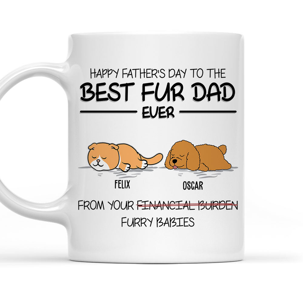 Best Pet Dad Gift - Personalized Custom Ceramic Coffee Mug