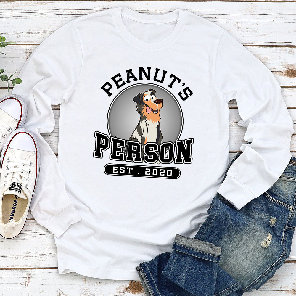 Customizable Personalized Long Sleeve Dog Lover T-shirt