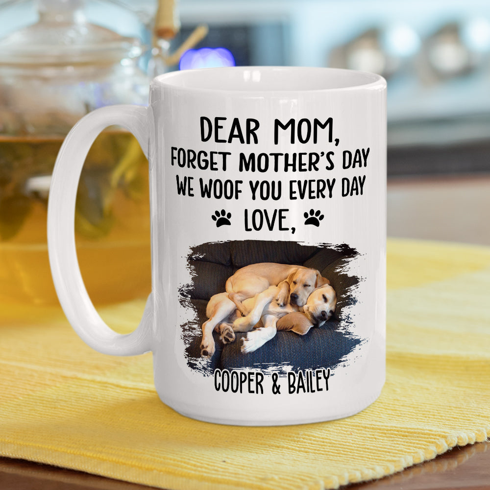 Woof You Dad - Customizable Personalized Coffee Mug for Pet Lovers