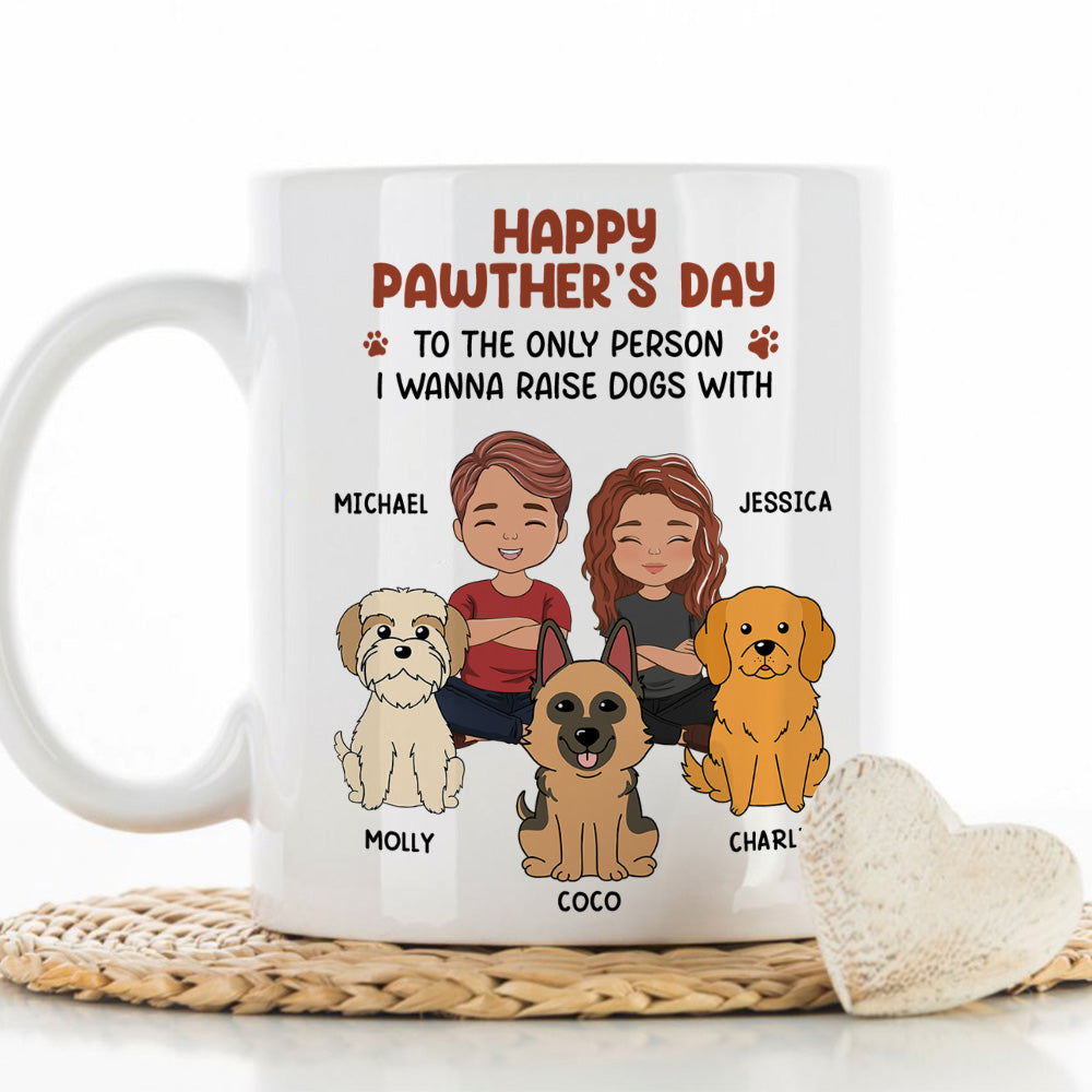 Personalized Custom Coffee Mug for Your Furry - Loving Partner: The Only One You Wanna Raise Dogs With