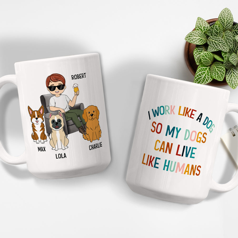 Personalized Custom Dog - Inspired Coffee Mug for Pet Lovers