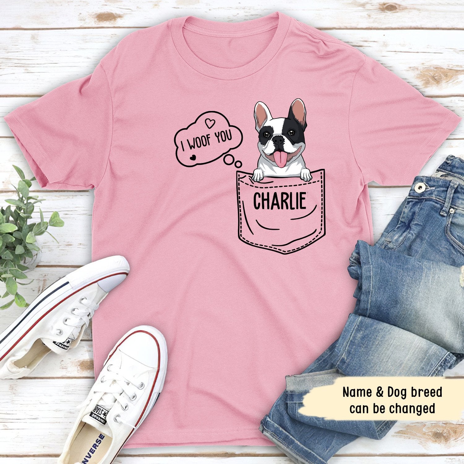 Pocket Dog - Personalized Custom Unisex Premium T-shirt for Pet Lovers