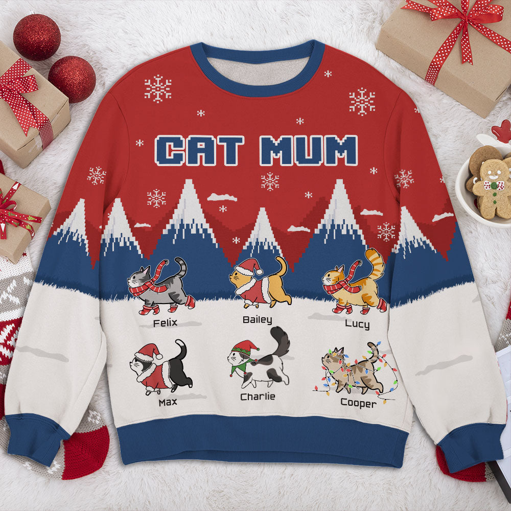 Personalized Forest-Themed All-Over Print Sweatshirt for Parents
