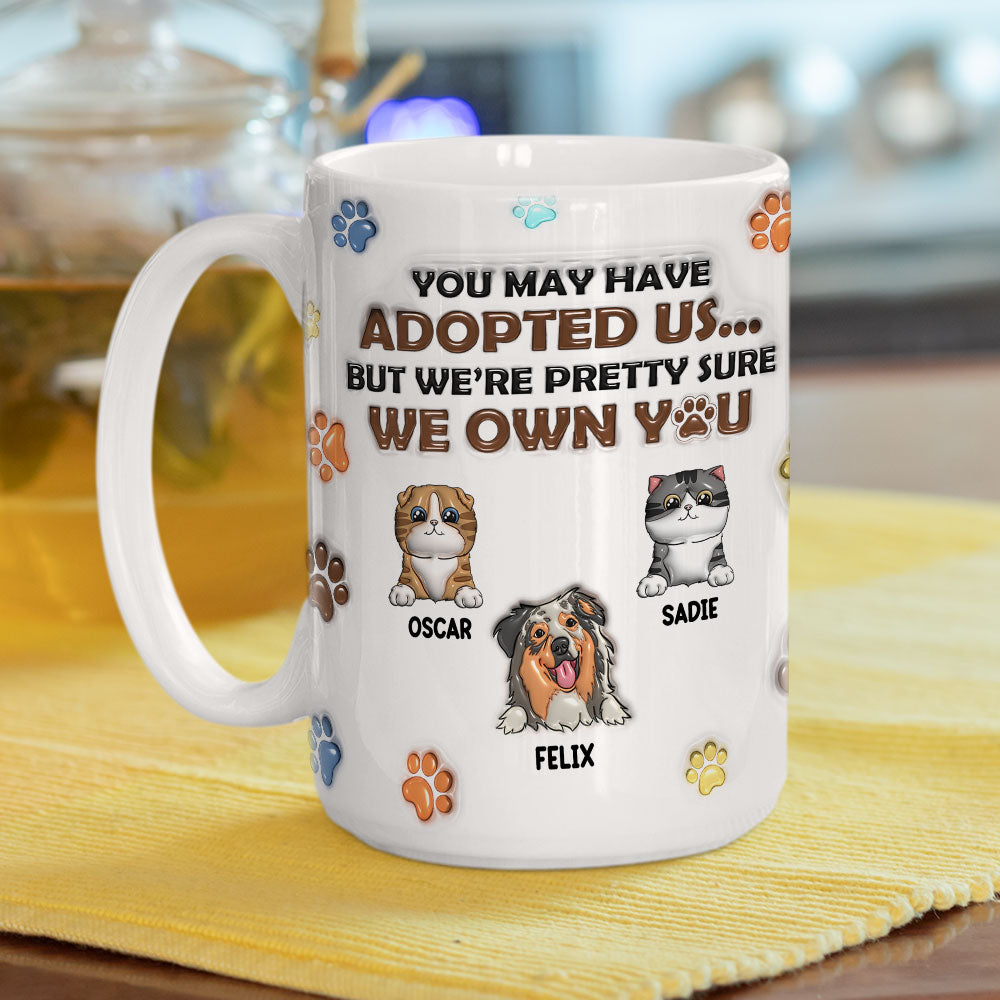 Personalized 3D Inflated Effect Ceramic Mug for Pet Lovers