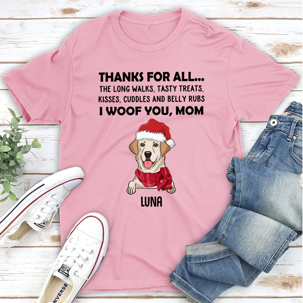 Christmas Personalized Unisex T-Shirt - Ideal Gift for Pet Lovers