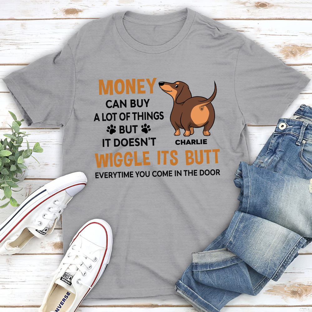 Wiggle Butt 2 - Customizable Unisex Personalized T - shirt for Pet Lovers
