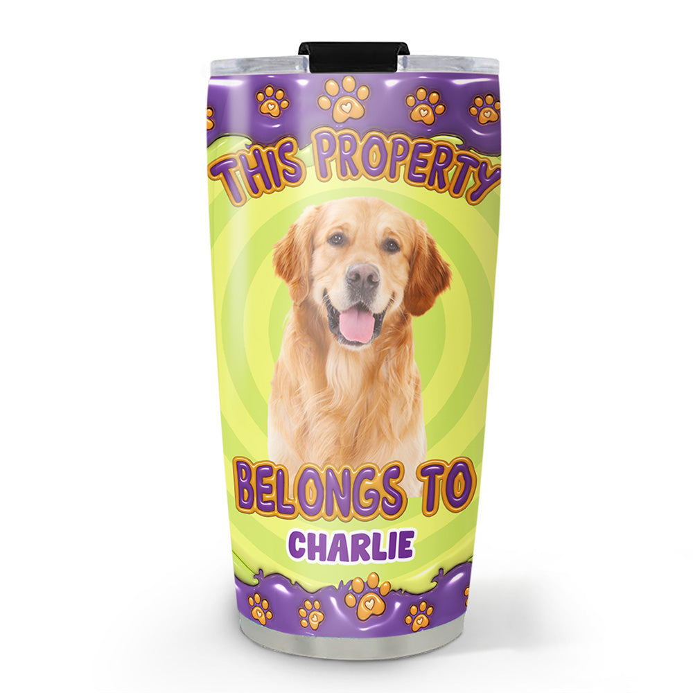 Personalized 3D Inflated Effect Tumbler with Dog Cartoon Photo - Ideal for All Occasions