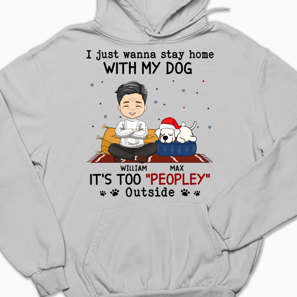It's Crowded Outside - Personalized Custom Hoodie for Pet Lovers