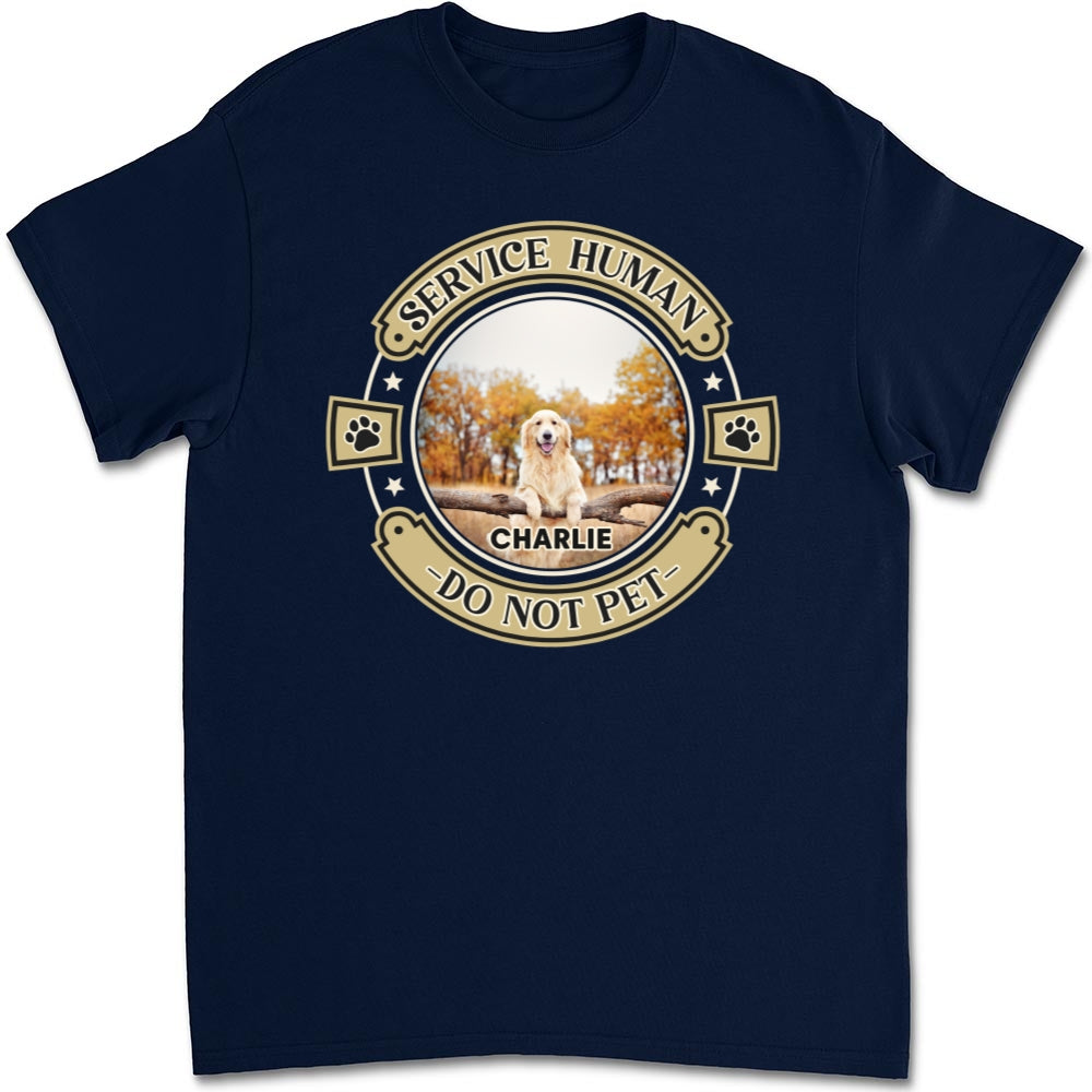 Personalized Custom Unisex Human and Dog Photo T-Shirt - Ideal Gift for Pet Lovers
