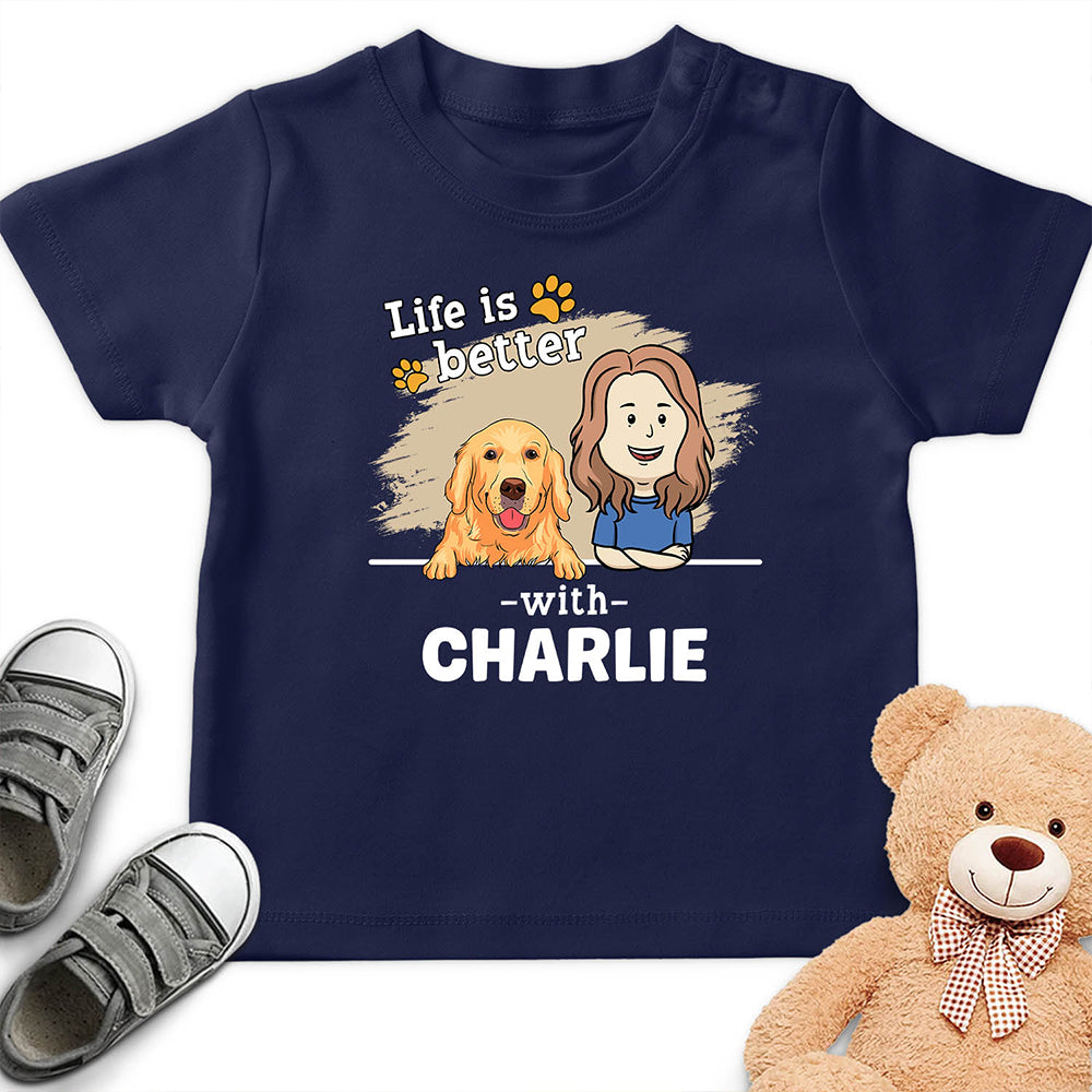 With Pet 2 - Customizable Personalized Youth T - shirt for Pet Lovers