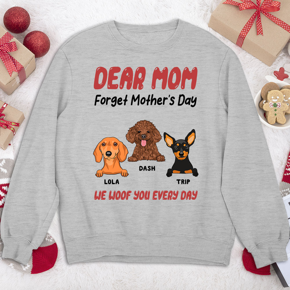 Daily Peeking Dog Personalized Custom Sweatshirt - A Must - Have for Pet Lovers