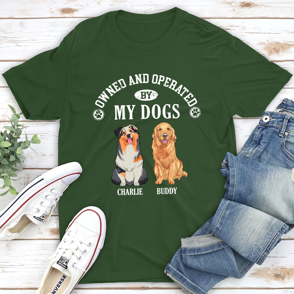 My Dog-Operated Personalized Custom Unisex T-shirt: Ideal Gift for Pet Lovers