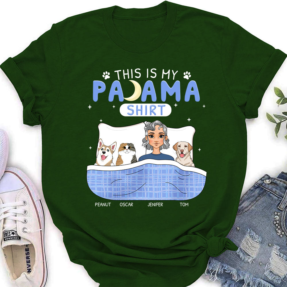 Personalized Custom Women's Pajama T-shirt - Ideal Gift for Pet Lovers