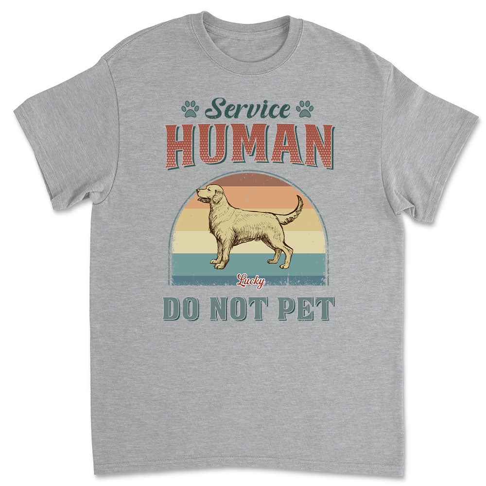 Service Human - Customizable Unisex Personalized Pet Lover T-shirt