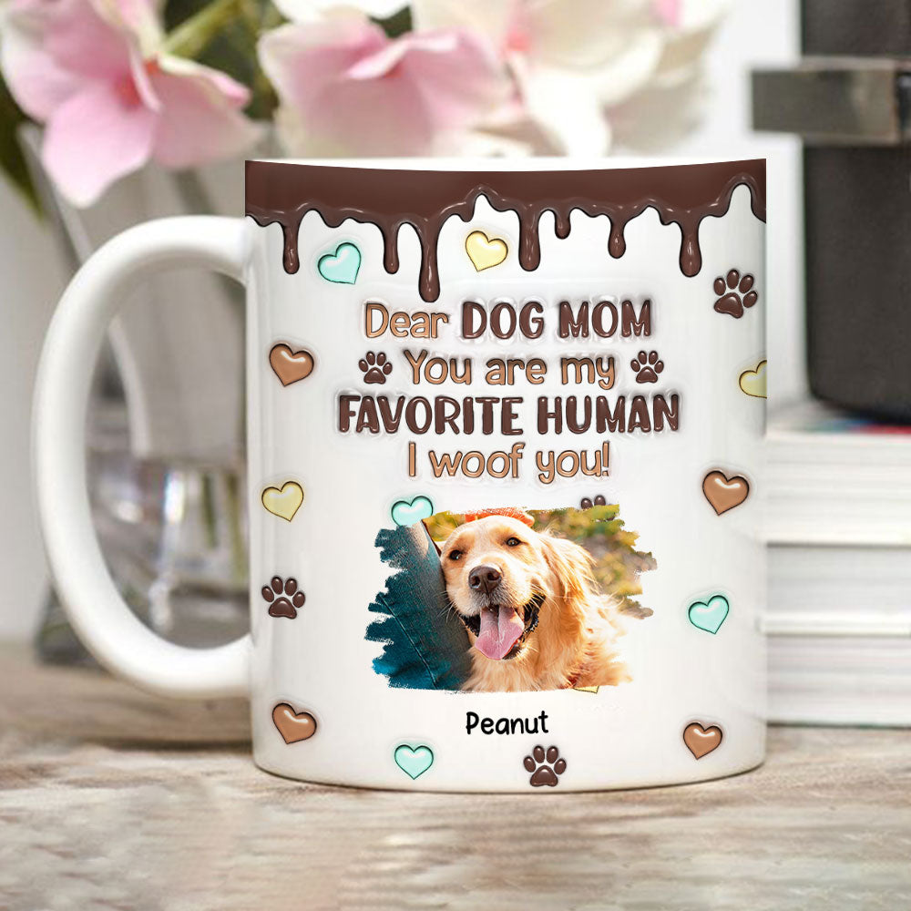 Personalized Custom 3D Inflated Effect Favorite Human Version 2 Photo Mug
