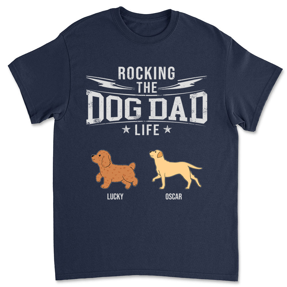 Vintage Personalized Custom Unisex Dog Mom and Dad T-shirt