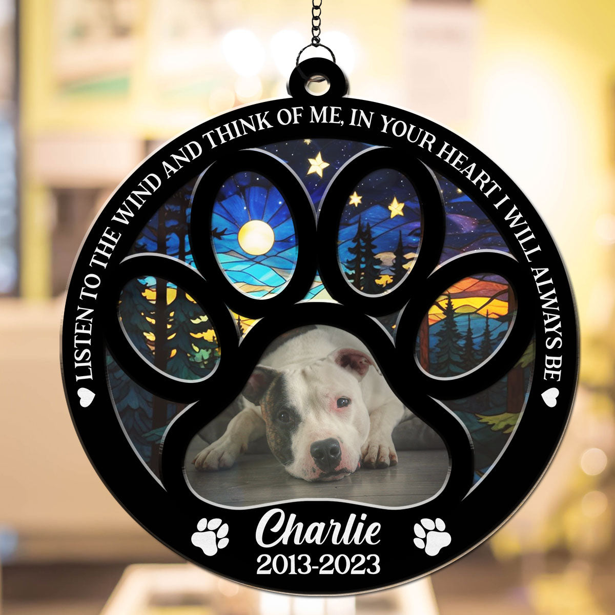 Personalized Wind - Inspired Custom Suncatcher for Special Occasions