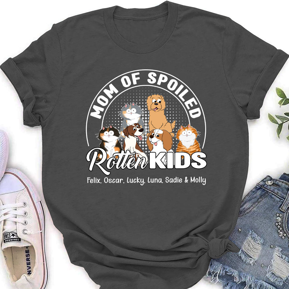 Spoiled Rotten Kids - Customizable Personalized Women's Pet Lover T-shirt