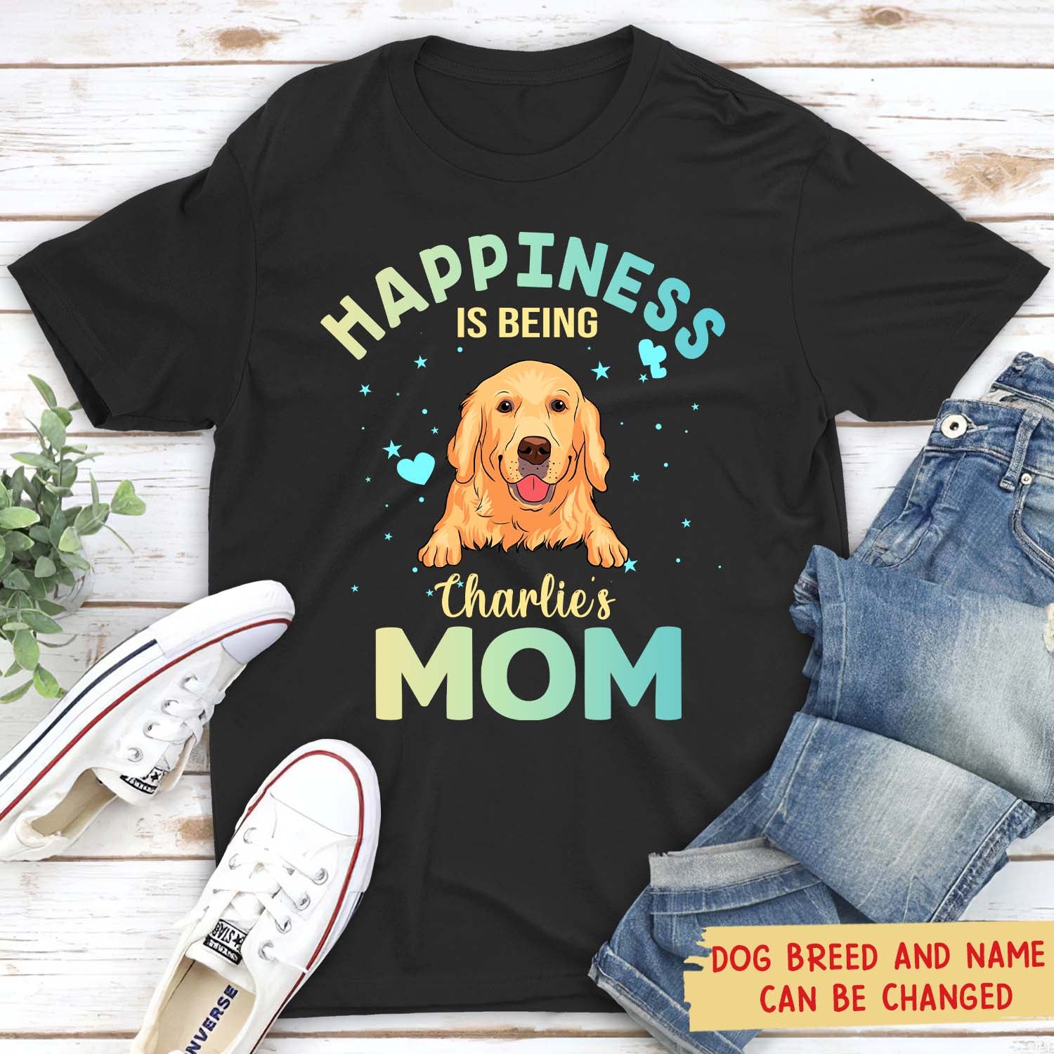 Being A Dog Mom 2 - Customizable Unisex Personalized T - shirt for Pet Lovers