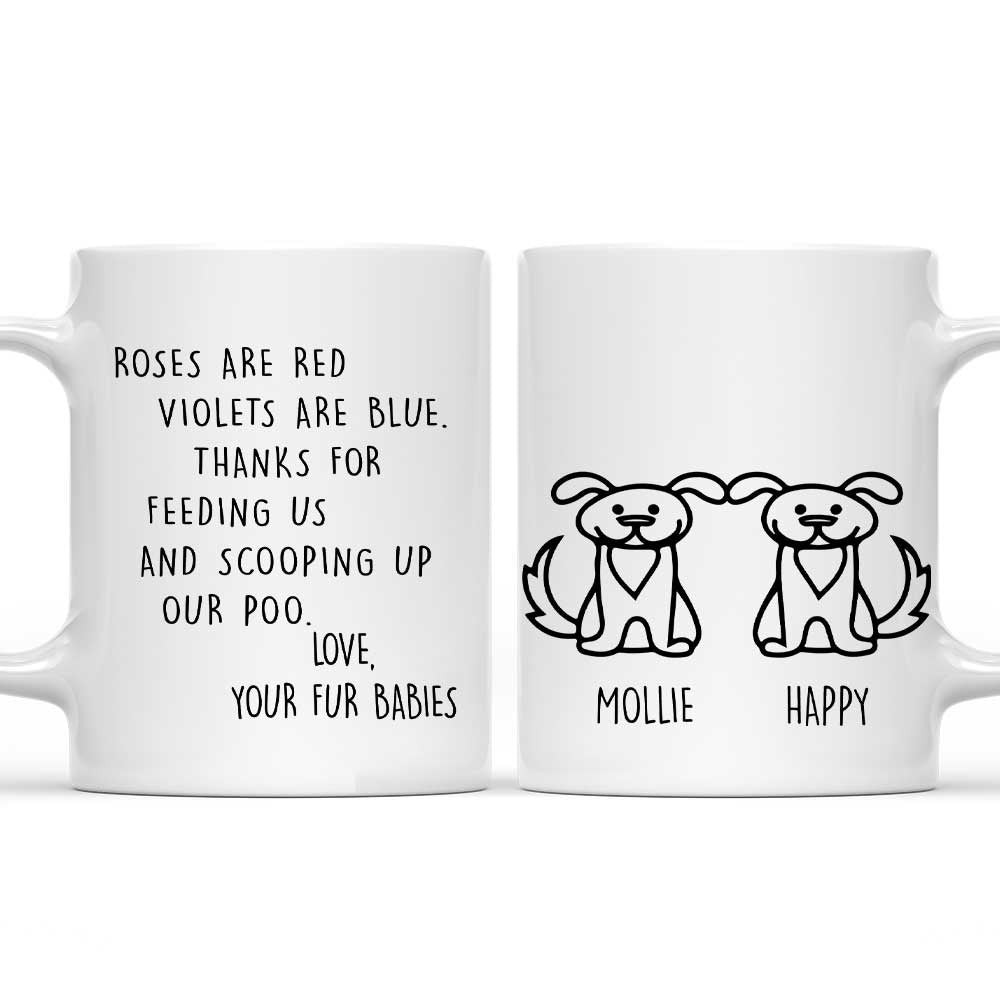 Personalized 'Thank You For Scooping My Poo' Dog Lover's Custom Coffee Mug