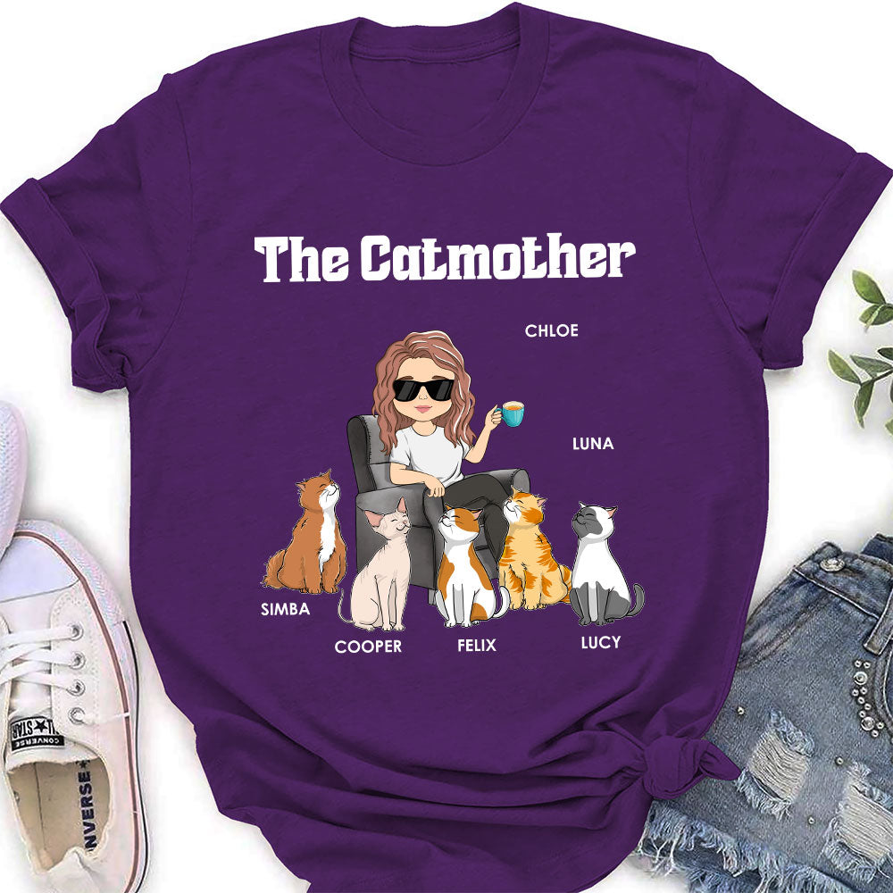 Customizable Mother Of Cats Women's T-shirt - Ideal Gift for Pet Lovers