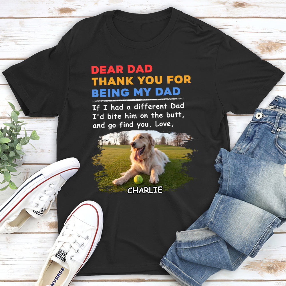 Bite The Butt 2 - Customizable Unisex Personalized T - shirt for Pet Lovers