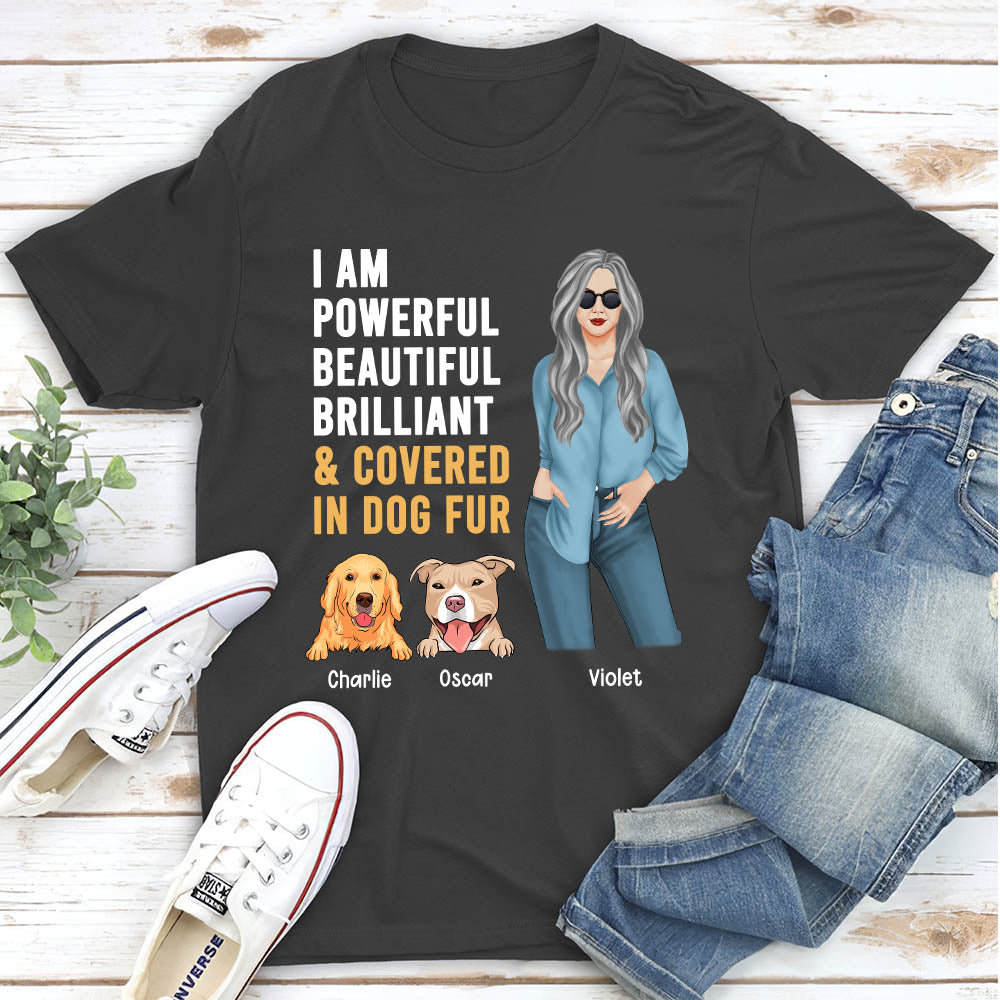 Personalized Custom Unisex Dog Fur-Inspired T-shirt: Ideal Gift for Pet Lovers