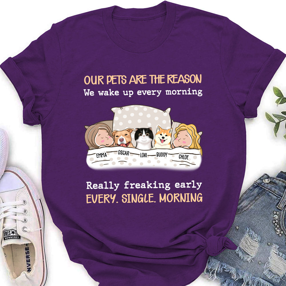 My Pet Reason Couple - Customizable Personalized Women's Pet Lover T-shirt