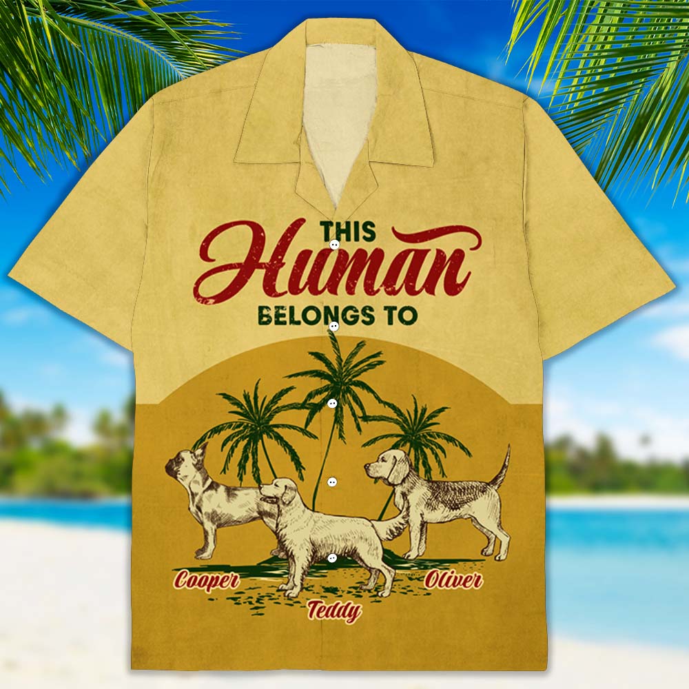 Unique Personalized Vintage Hawaiian Shirt for Pet Lovers