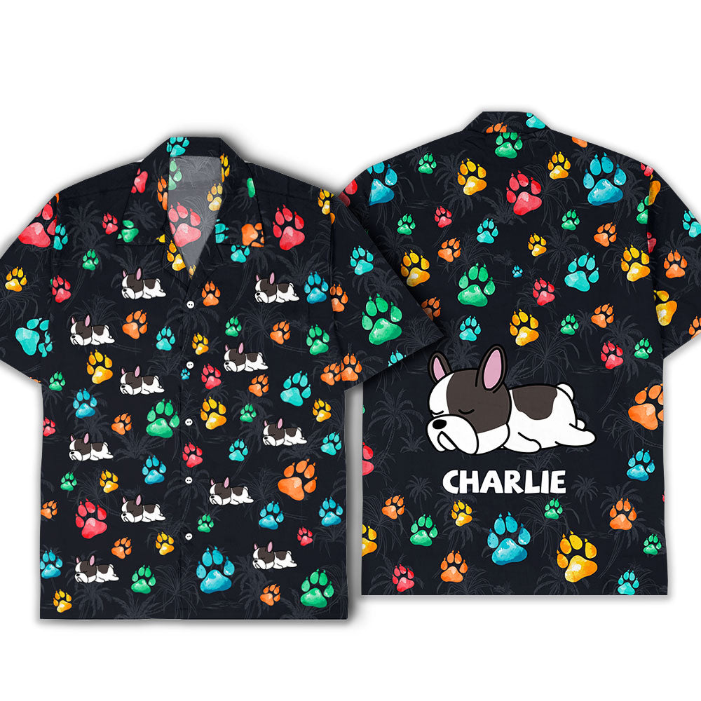 Colorful Paws - Exclusive Personalized Custom Hawaiian Shirt for Pet Lovers