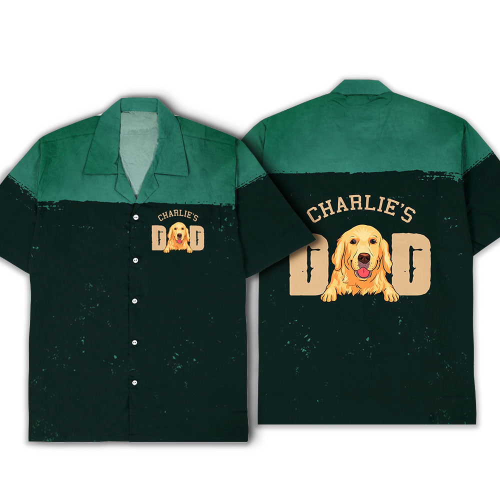 Customizable Dog Dad Hawaiian Shirt - Personalized for Pet Lovers
