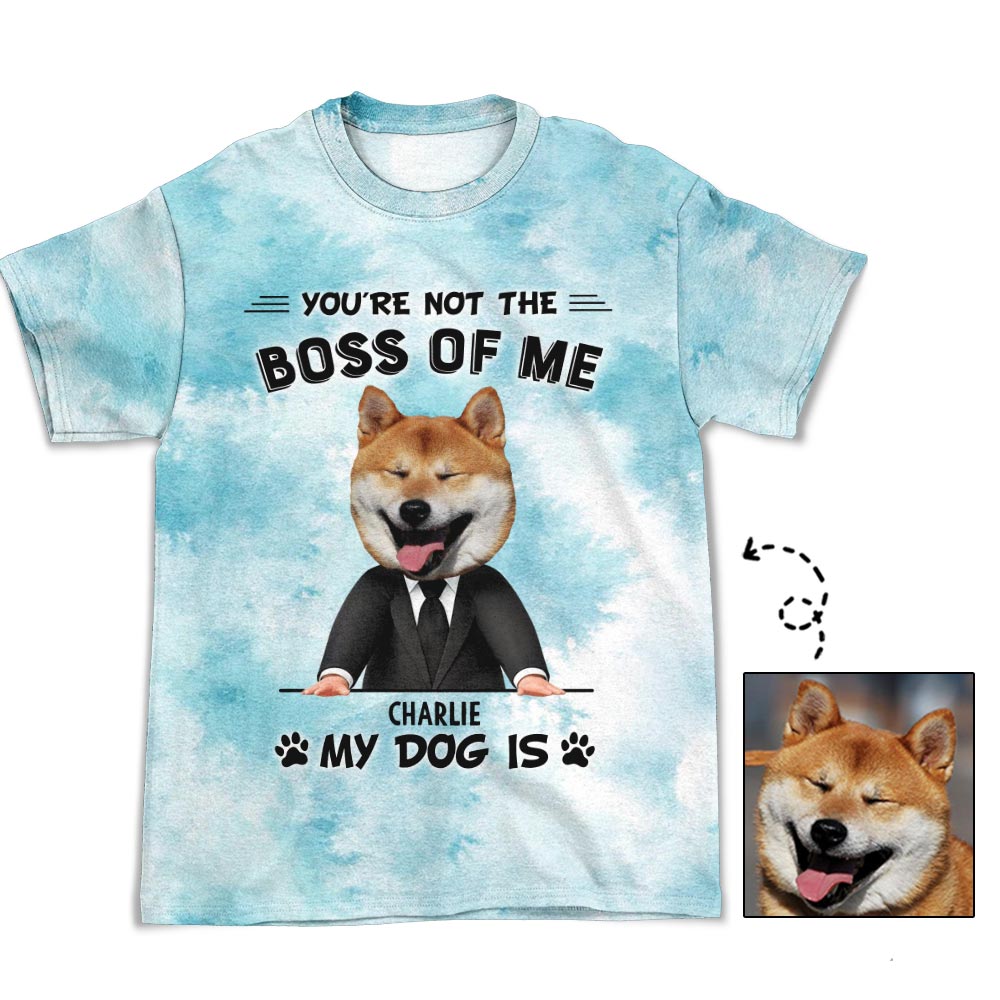 Personalized My Dog Is Custom All-over-print Photo T-shirt for Dog Lovers