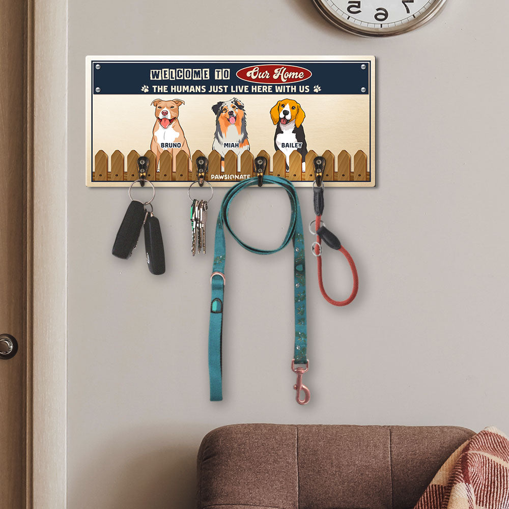 Personalized Custom Wooden Key Holder - Ideal Gift for Pet Lovers' Homes
