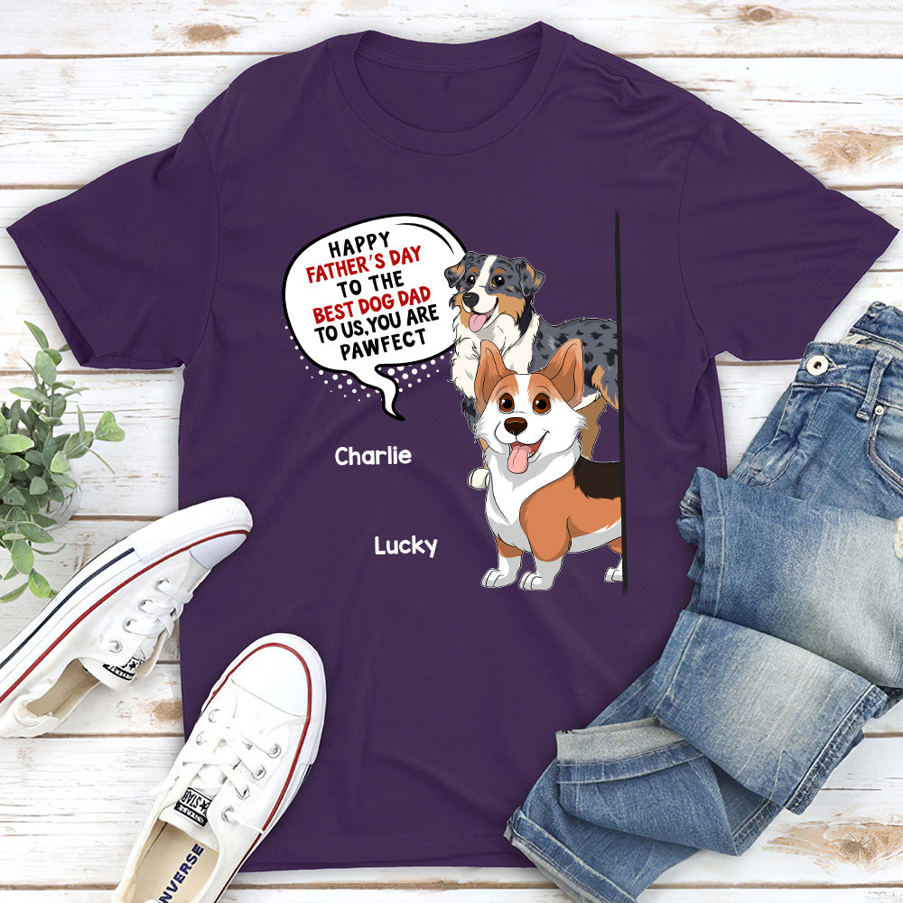 Pawfect Customizable Unisex Dog Mom T-shirt - Ideal Gift for Pet Lovers