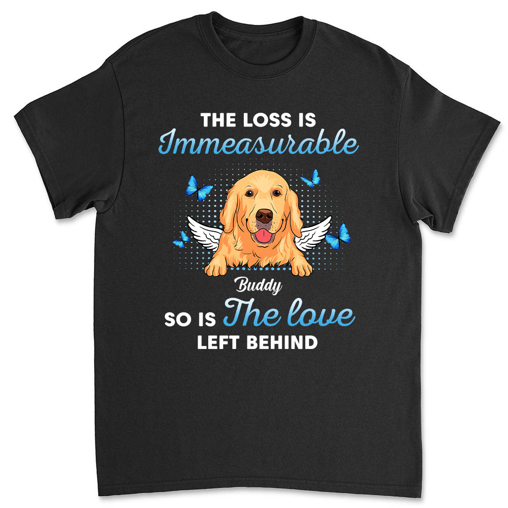 Immeasurable Loss - Customizable Unisex Pet Lover T-shirt