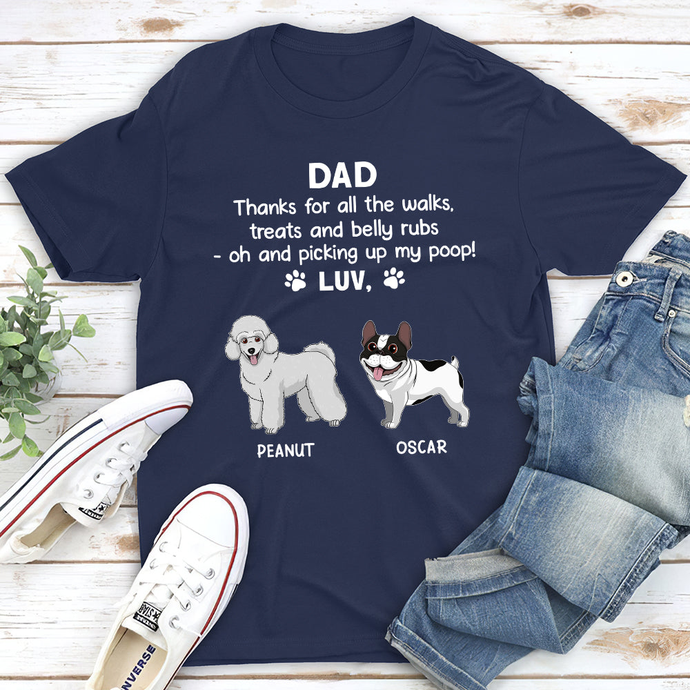 Thanks My Dad - Customizable Unisex Personalized T - shirt for Pet Lovers