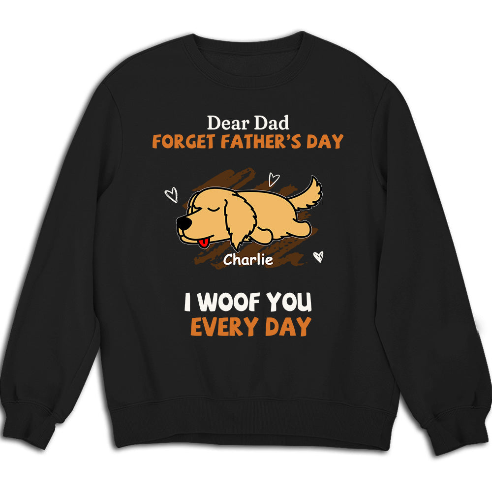 Daily Woofing Lying Dog - Personalized Custom Sweatshirt for Pet Lovers