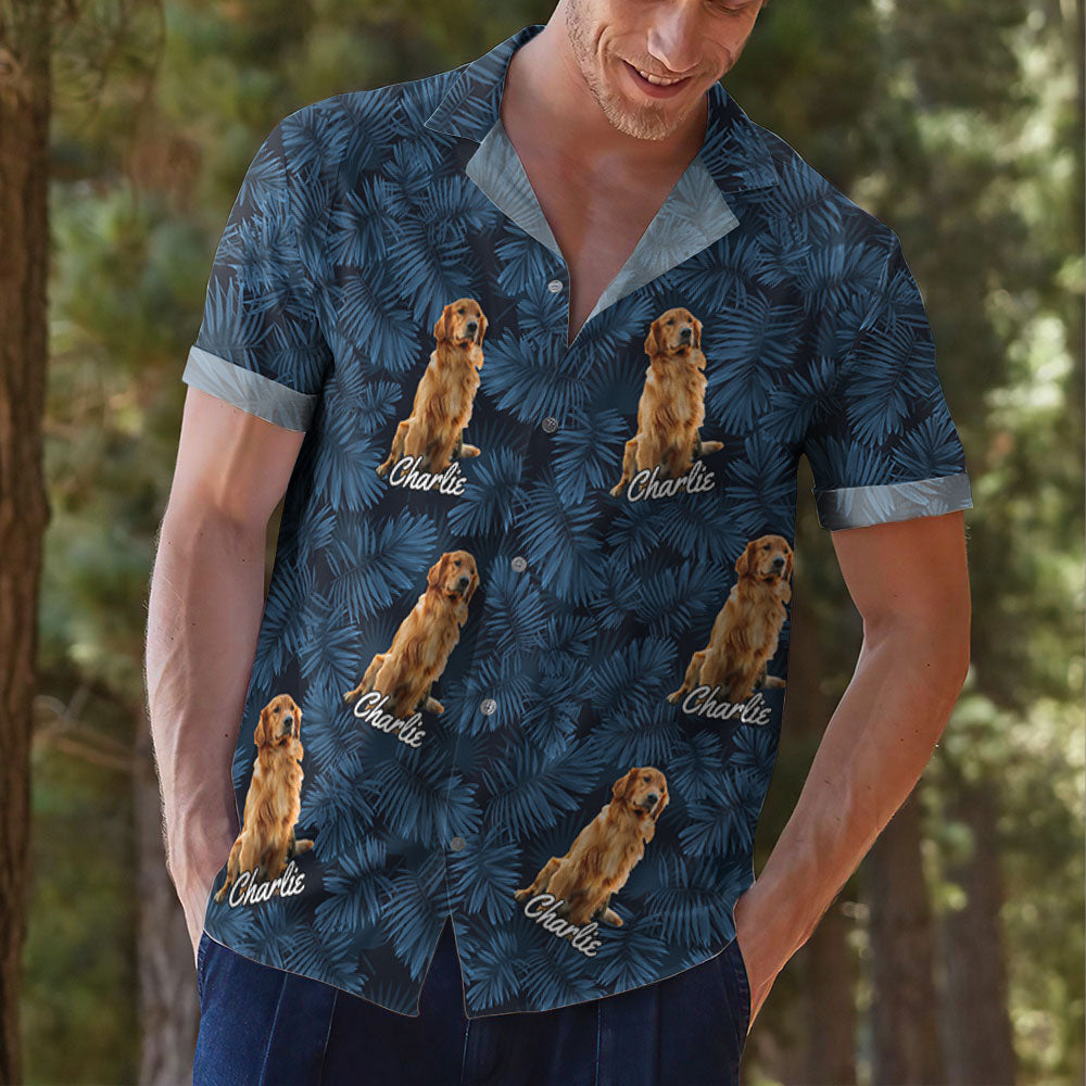 Custom Personalized Summer Hawaiian Shirt with Your Dog's Photo
