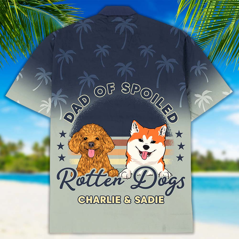 Spoiled Rotten Dog - Exclusive Personalized Hawaiian Shirt for Pet Lovers