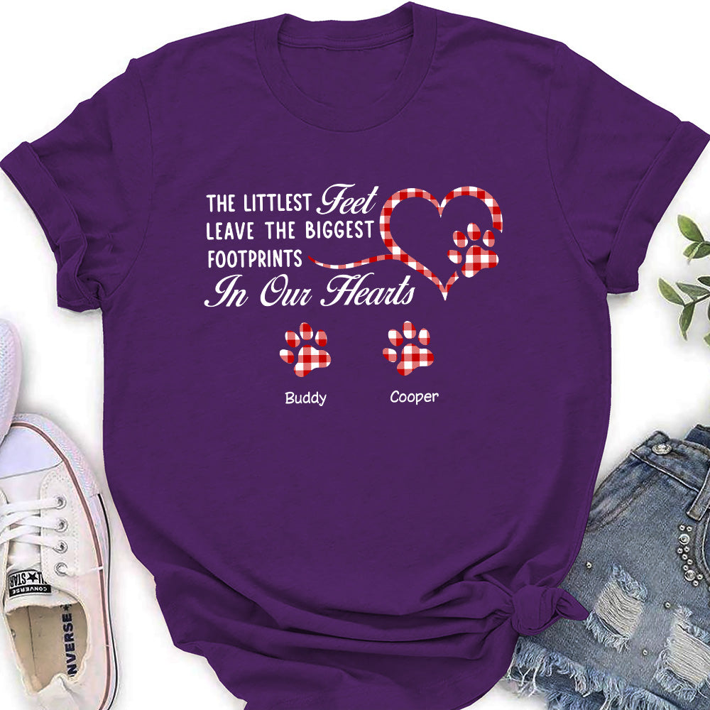 The Biggest Footprints - Customizable Personalized Women's Pet Lover T-shirt