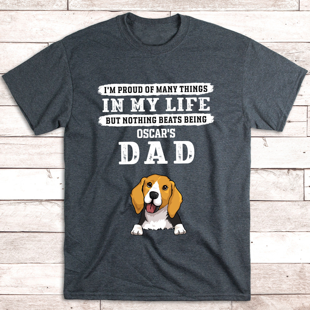 Proud Dad - Customizable Unisex Personalized T-shirt for Pet Lovers